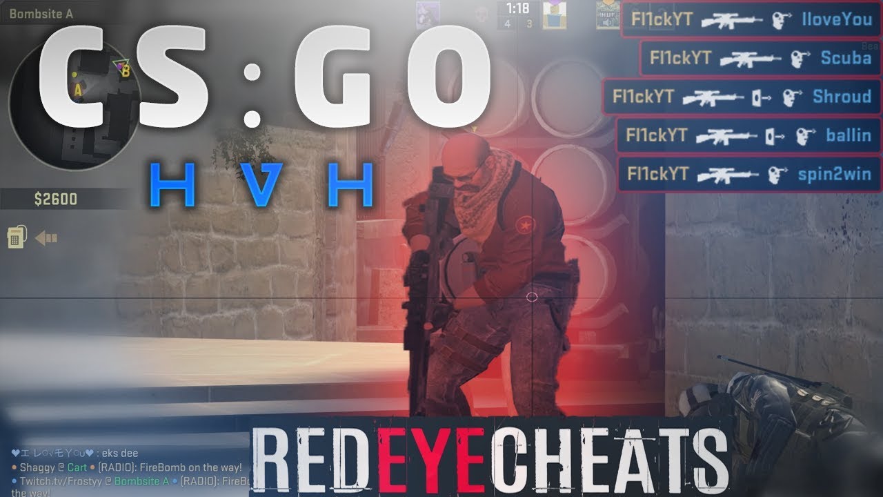 CS:GO HVH | RedEyeCheats V3 TAPS AIMWARE!