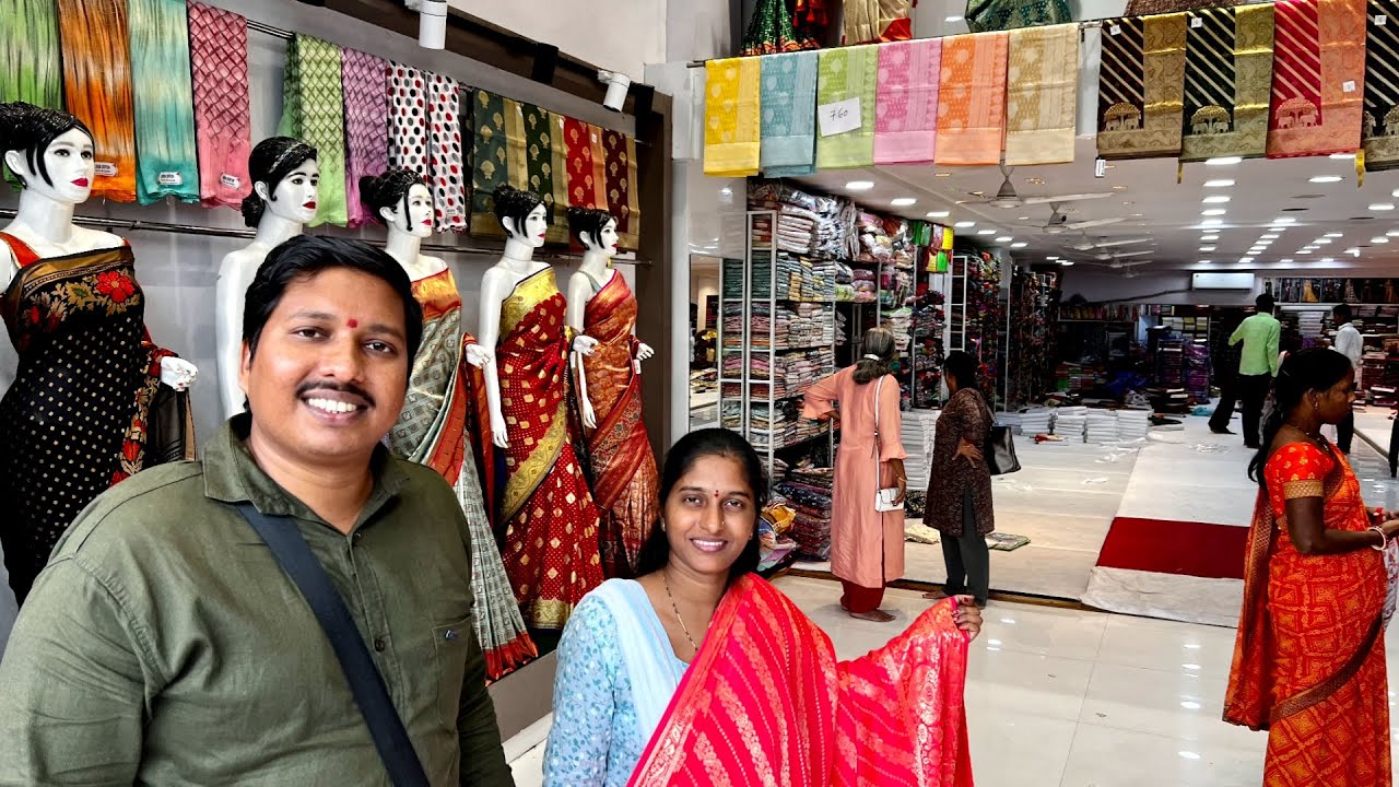 मराठी माणसाचे मॅचींग साड्यांचे होलसेल दुकान 😍 | Shagun Textile Market Kalyan | S For Satish | Panvel