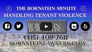 How to Handle Violence in Rental Units on The Bornstein Minute