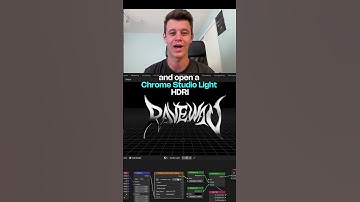 CHROME 3D LOGO IN BLENDER #blender #3d #chrometype