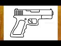 How to draw a gun 99 bullet pistol