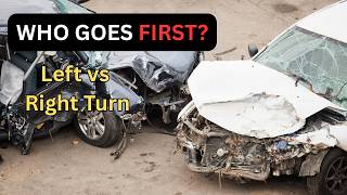 Which Car Has the Right of Way? (Green Light Rules) #drivingsafety#traffic#driversed