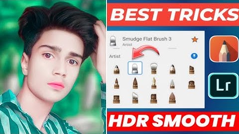 HDR Face smooth new tricks skin whitening face smooth photo editing || Autodesk Sketchbook new trick