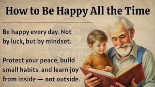 How to Be Happy All the Time | Motivational Video 🔥 | Graded Reader ✅