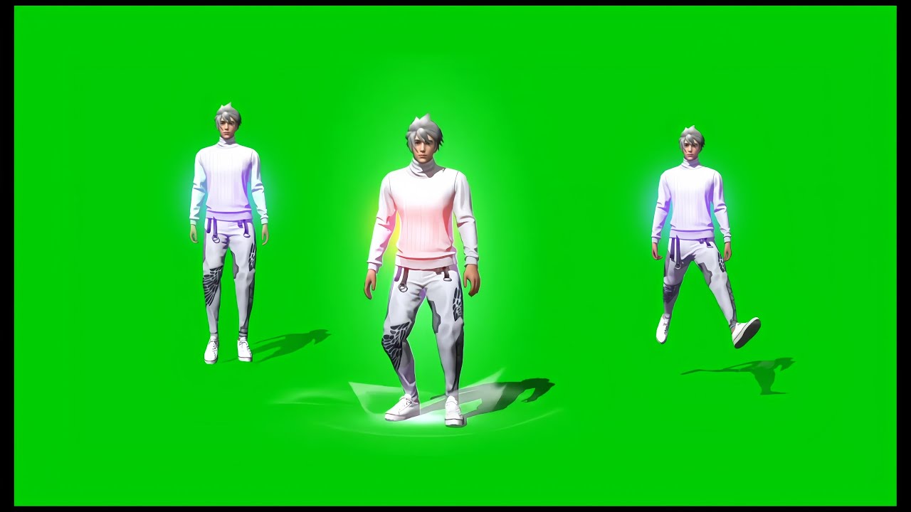 Free fire new Baikal Rocks 🏃🏃‍♀️ emote green screen video☘️☘️ [ SUN SCREEN FF ]