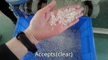 Angelon plastic color sorting machine separate clear and milkywhite pellet/jasmine@ajlong.cn