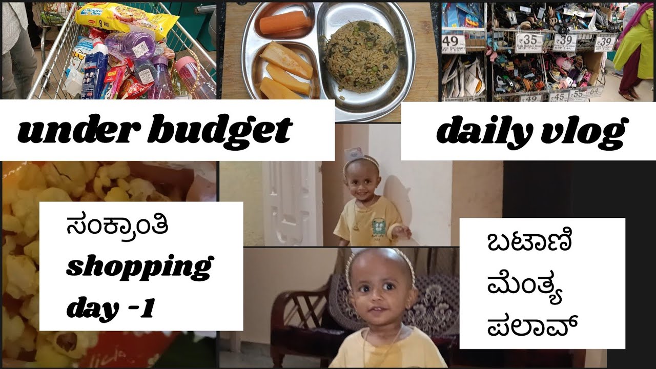 Vlog | 🌾sankranti shopping vlog | 🛍️ budget shopping | batani mentya palav | daily vlog 