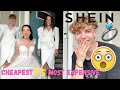 Fiance Rates My $30 SHEIN WEDDING DRESSES! | Andrea & Lewis