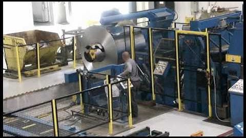 Multi-Blanking Lines process up to .135" (3.5 mm) x 72" (1829 mm) Built by Red Bud Industries