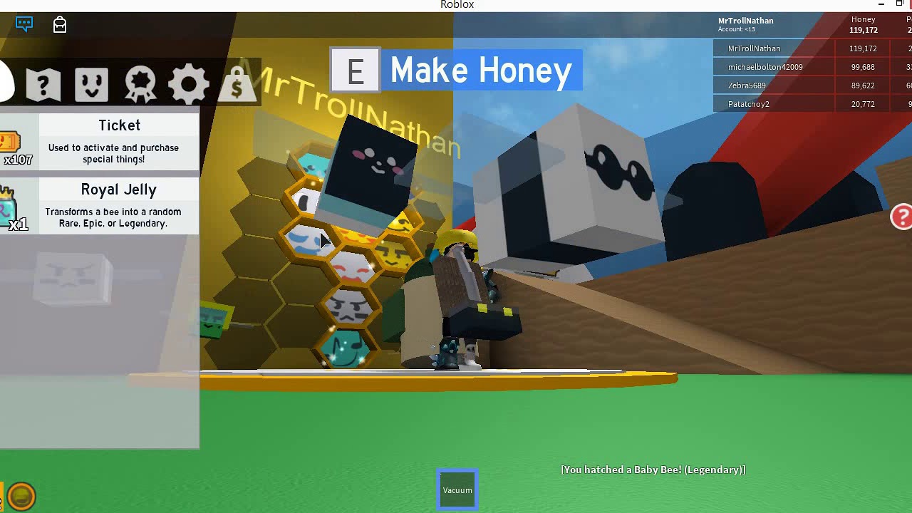 Opening Diamond Egg (Bee swarm simulator)