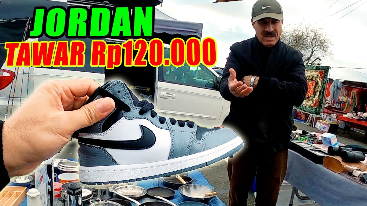 Pasar Bekas  AMERIKA Tawar Sepatu  Jordan  Murah Rp120 000 