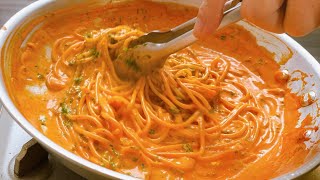 Revolution| Spaghetti with tomato cream sauce using tomato paste