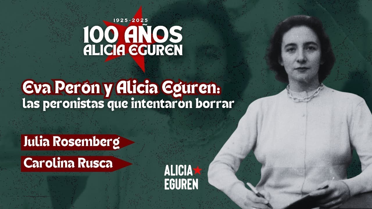 Eva Perón y Alicia Eguren con Caro Rusca y Julia Rosemberg