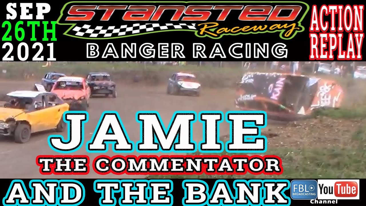 Action Replay. Jamie and the Bank. 26/09/21. Crashes. Banger Racing. # ...