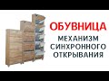 ОБУВНИЦА, МЕХАНИЗМ СИНХРОННОГО ОТКРЫВАНИЯ