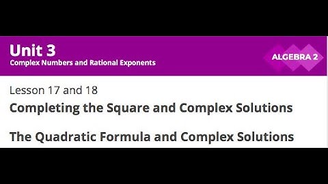 MATH Week 5 A2A Solutions Video