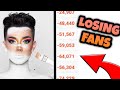 JAMES CHARLES LIVE SUBSCRIBER COUNT!!  (Losing subs)