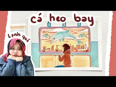 Video Vẽ Cô gái ngồi trên tàu điện ngắm Cá Heo bay | Beisme - youtube