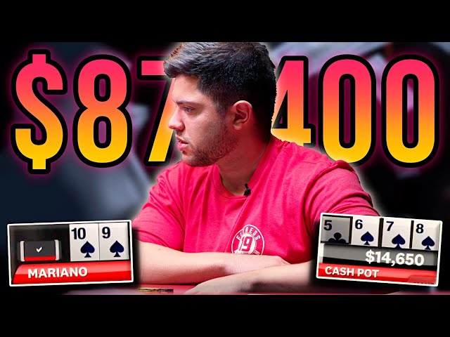 STRAIGHT FLUSH with $80K at risk!!! | Poker Vlog #140 class=