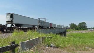 Union Pacific stack east GE 6696 lead