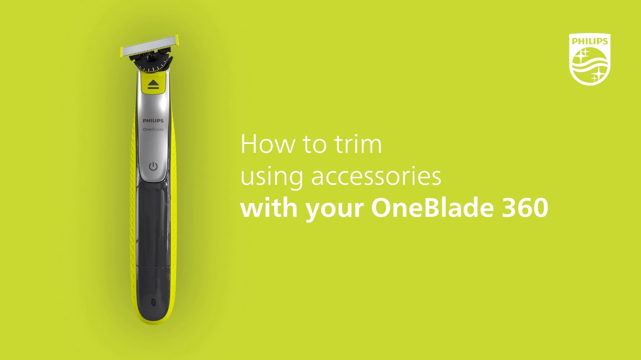 Philips OneBlade - How To Trim Using New 5-in-1 Comb 