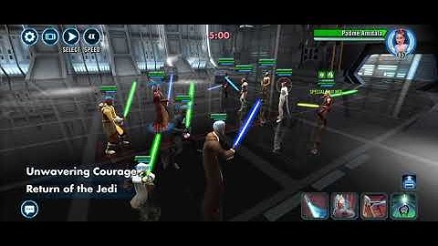 SWGOH: JKL vs Padmé (Win)