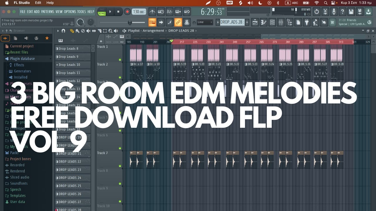 3 BIG ROOM EDM MELODIES FREE DOWNLOAD FLP VOL 9