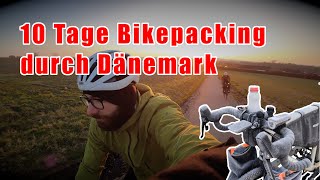 792 Km Bikepacking durch Dänemark 2024 im März  Überflutete Wege und schlafen bei Frost