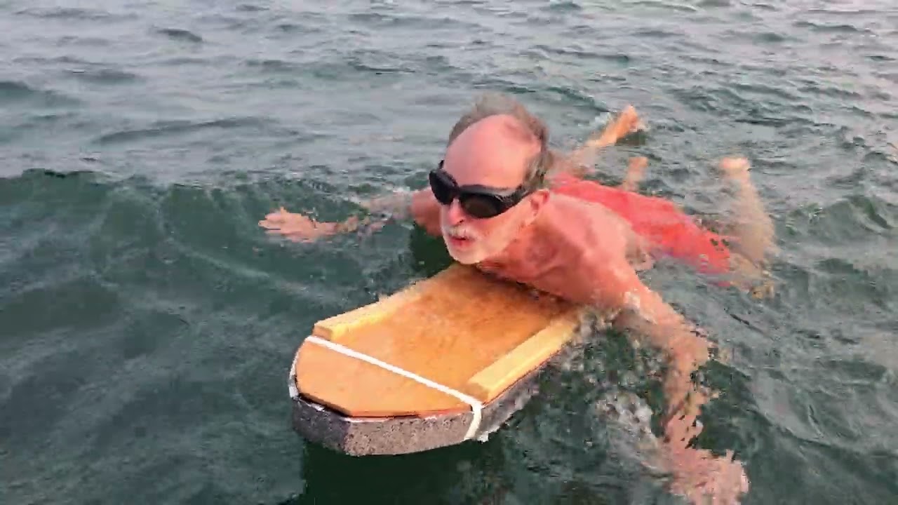 Paddleboarding at HTO Beach: Traditional (prone) paddleboarding