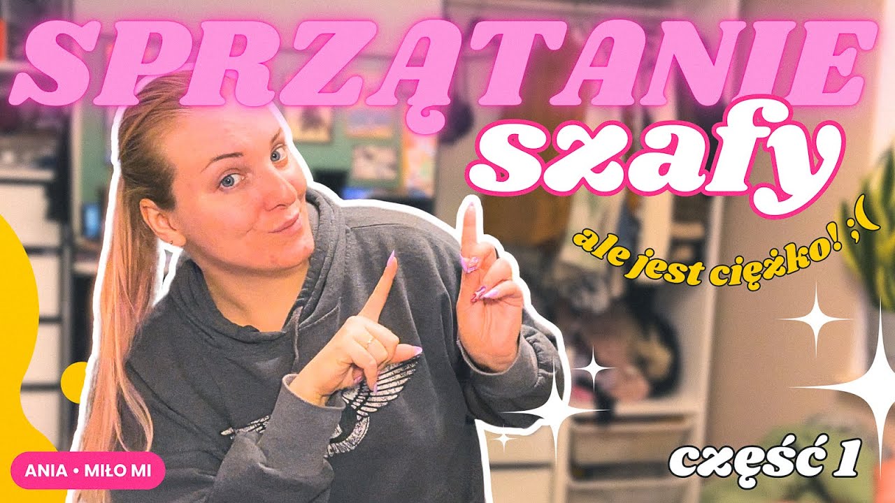 👗 Sprzątanie szafy i odgracanie ubrań 👉🏻 CZĘŚĆ 1 | minimalizuję garderobę, ale jest ciężko! 😥