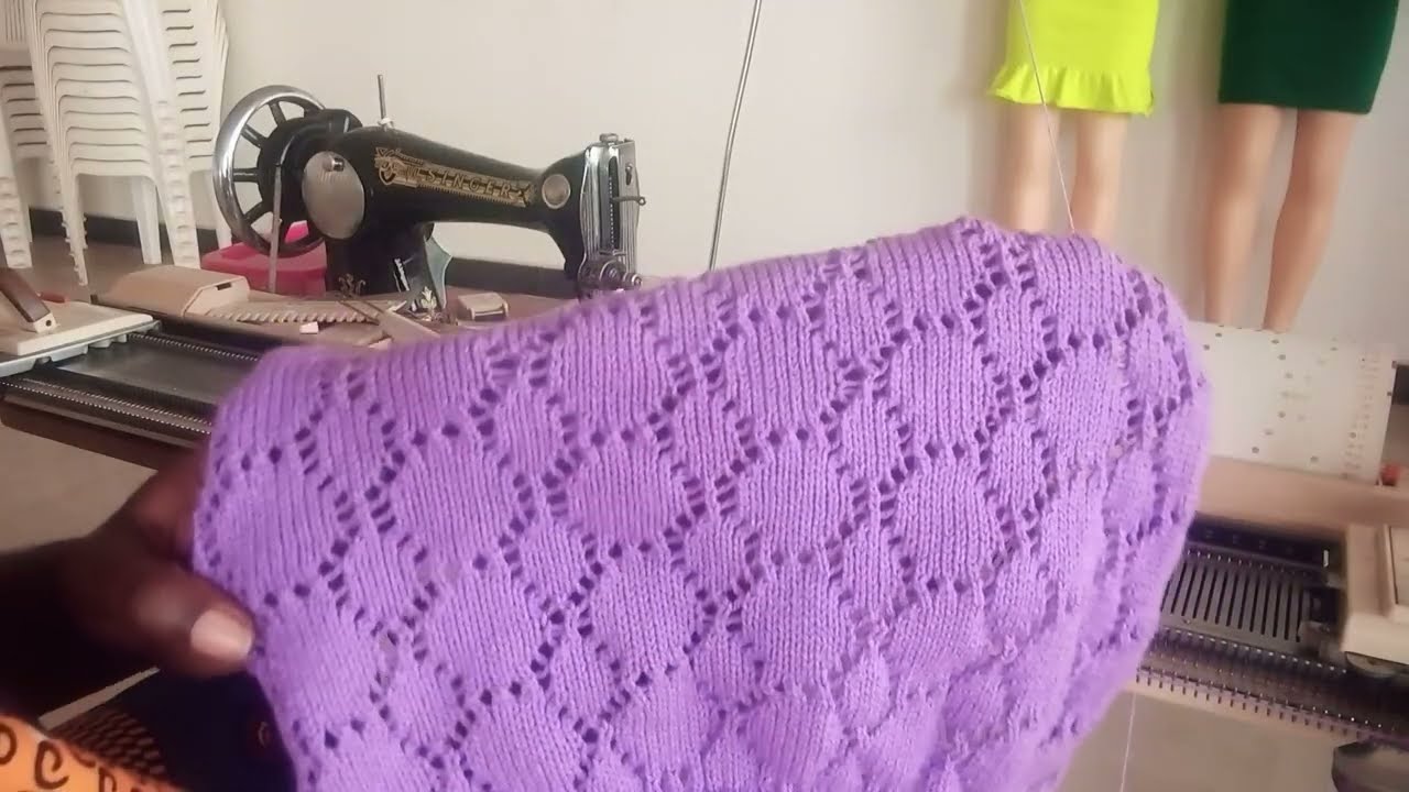 How to knit with lace carriage on a brother machine