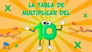 La tabla de multiplicar del 10 | Vídeos Educativos para Niños