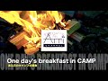 CAMP - One day's breakfast in Camp.ある日の野営朝食。槙塚鉄工所フライパンディッシュで手早く！