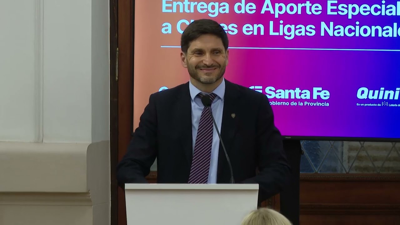 Entrega Aportes Clubes de la Provincia de Santa Fe.