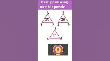 triangle missing number puzzle #shorts#tnpscmaths#missing_number