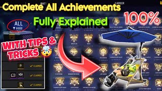 How To Complete Achievement In Free Fire 🔥 Claim Emote 😍 Full Video With Tips & Tricks  || Free Fire