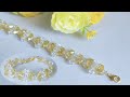 Diy beaded bracelet tutorial easy jewelry making tutorial konektor masker kristal mudah