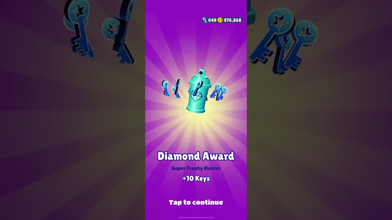 Subway Surfers - Trophy Hunter Award 