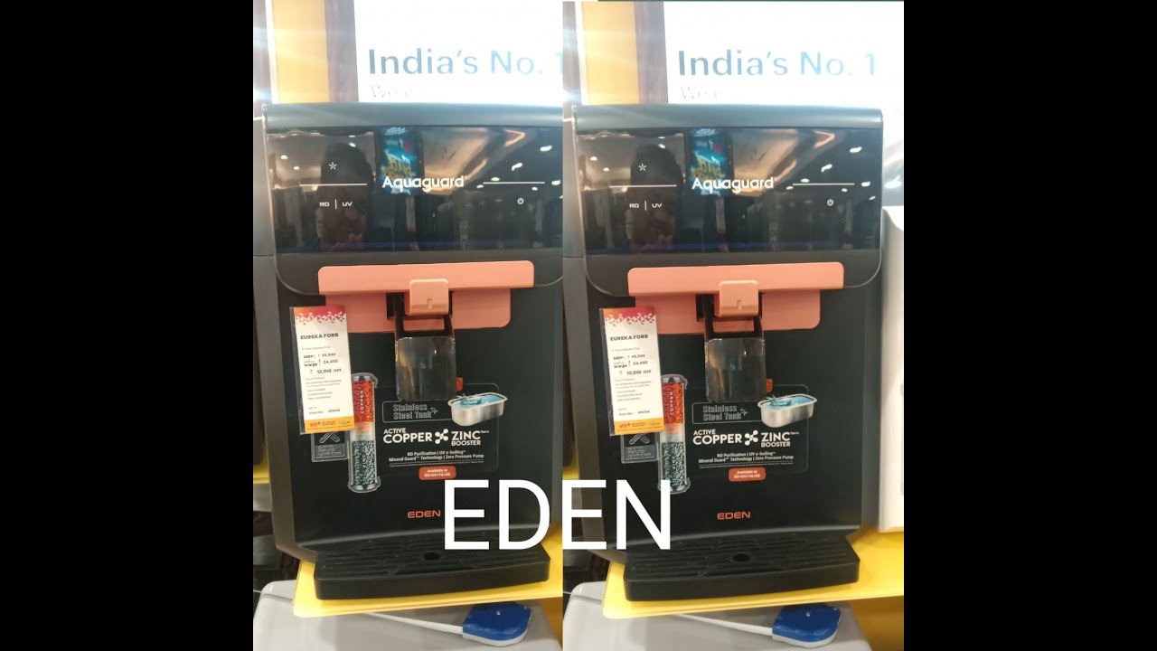 Aquaguard Water purifier (EDEN) stneless Steel water tank YouTube
