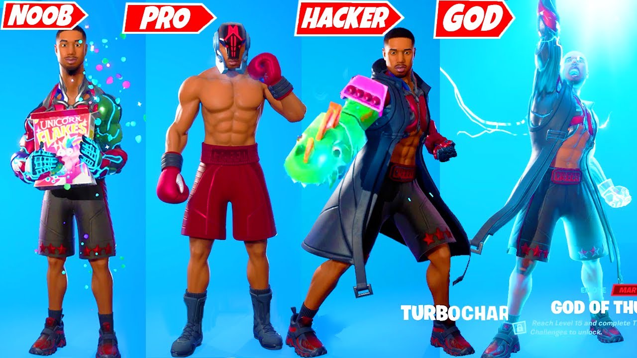 Adonis CREED doing all Fortnite Built-In Emotes