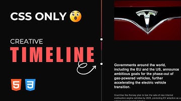Build a Responsive Timeline with HTML & CSS (No JavaScript!) 🕒✨