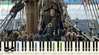 My Name Is Barbossa (Pirates of the Caribbean) [Piano Tutorial | Sheets | MIDI] Synthesia