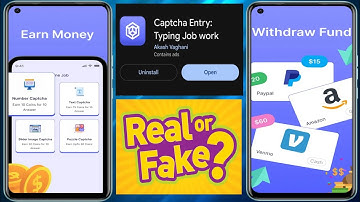 Captcha Entry App Real Or Fake - Captcha Entry App Review - Captcha Entry Typing Job Work App