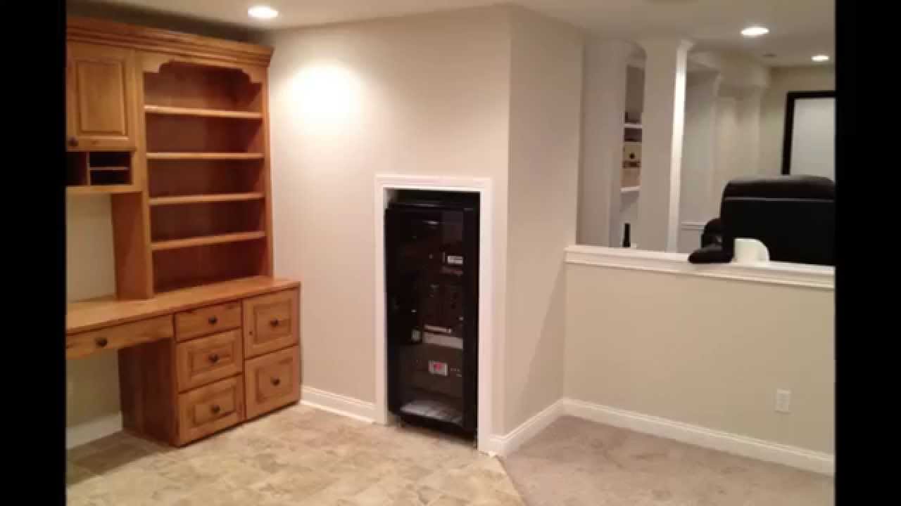 Beautiful Finished Basement With Wet Bar and Home Theater YouTube