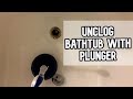 How to unclog bathtub with plunger DIY video #diy #bath #tub #unclog #plunger