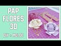 Como fazer rosas 3D para topos de bolo / (DIY + MOLDES)