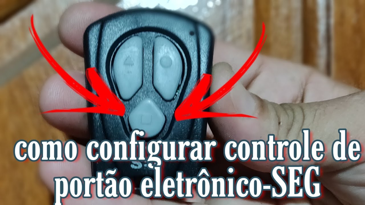 Como configurar controle de portão eletrônico-SEG - YouTube