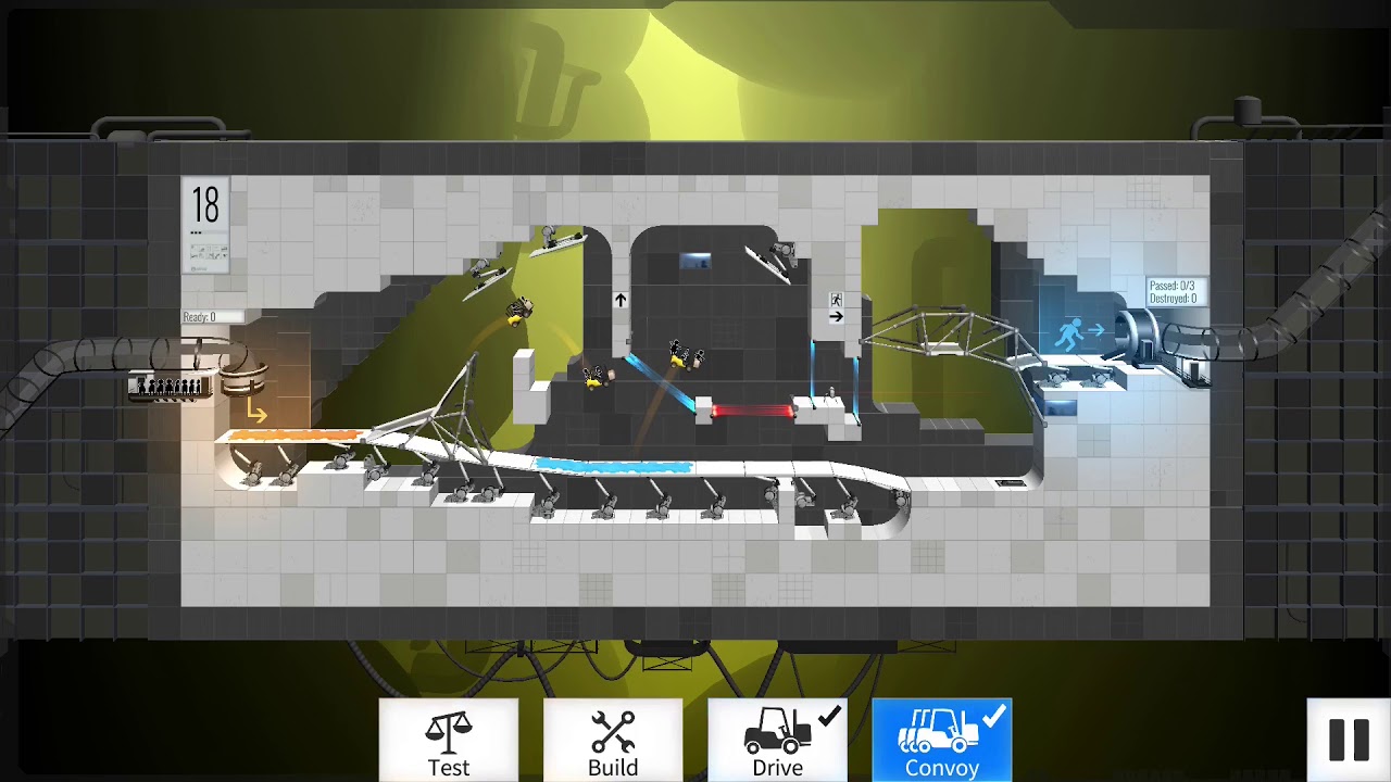 Bridge Constructor Portal level 18 minimum cost - YouTube