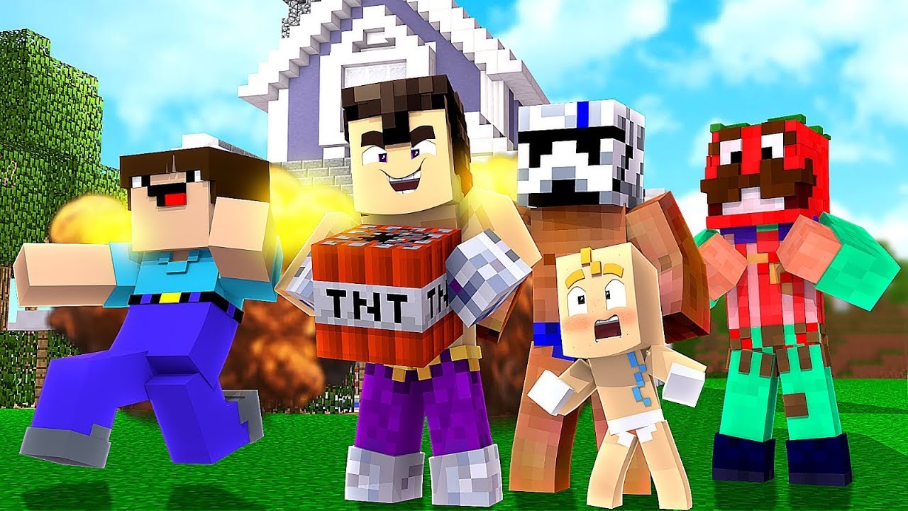 EXPLOSION DE *TNT* EN CASA!💥 - MEJORES MOMENTOS (MINECRAFT CON NOOBS ...