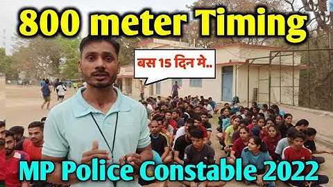 Mp Constable 800M.Second Timing 21/04/22 of ASP Boy